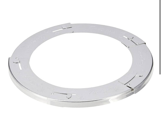 Adjustable size pie crust shield fits 9 inches to 11 inches