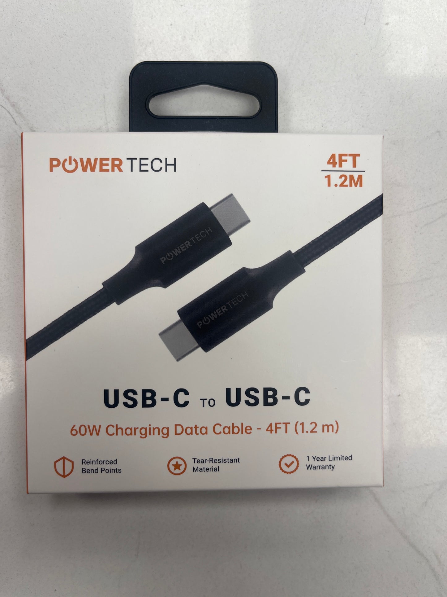 USB-C to USB-C phone charger 4 feet