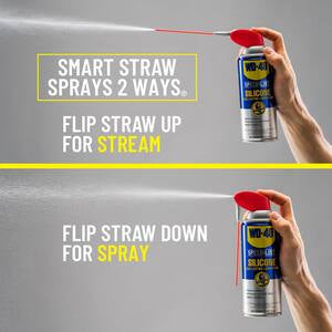 WD-40 11 oz. Silicone, Quick-Drying Lubricant with Smart Straw Spray
