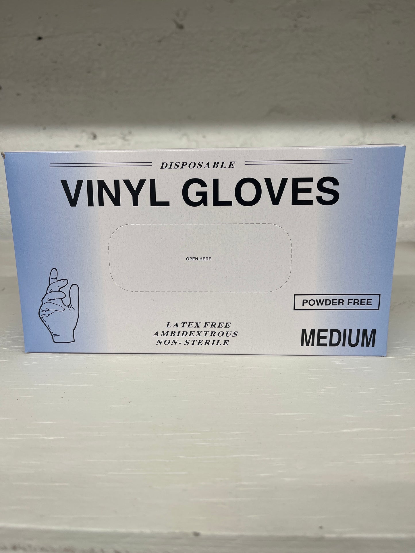 Vinyl gloves, medium