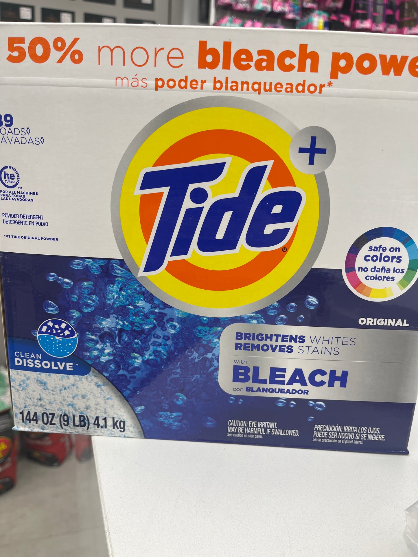 Tide Powder W/Bleach 80LD.