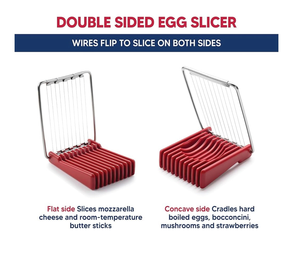 Double sided EGG slicer 