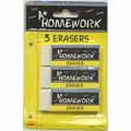 3 Erasers Home Work