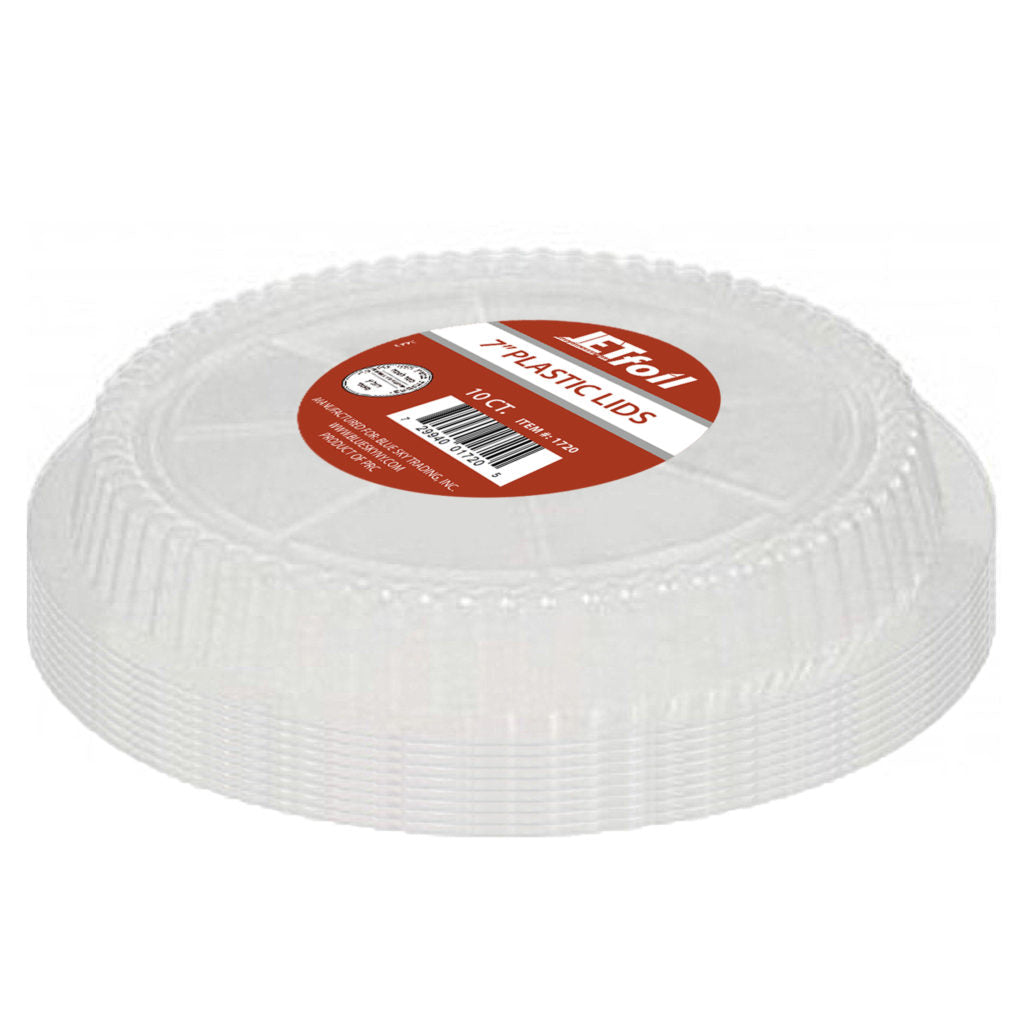 Plastic Lids 9″ Round (10 Count)
