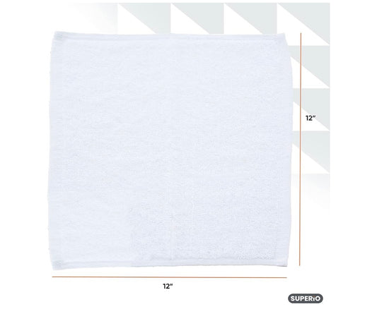 All purpose 100% cotton Terry cloth 6pk 12x12