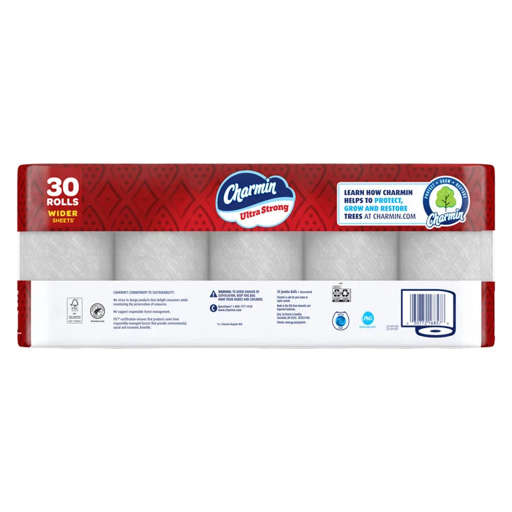 Charmin Ultra Strong Bath Tissue, 2-Ply, 220 Sheets, 30 Rolls
