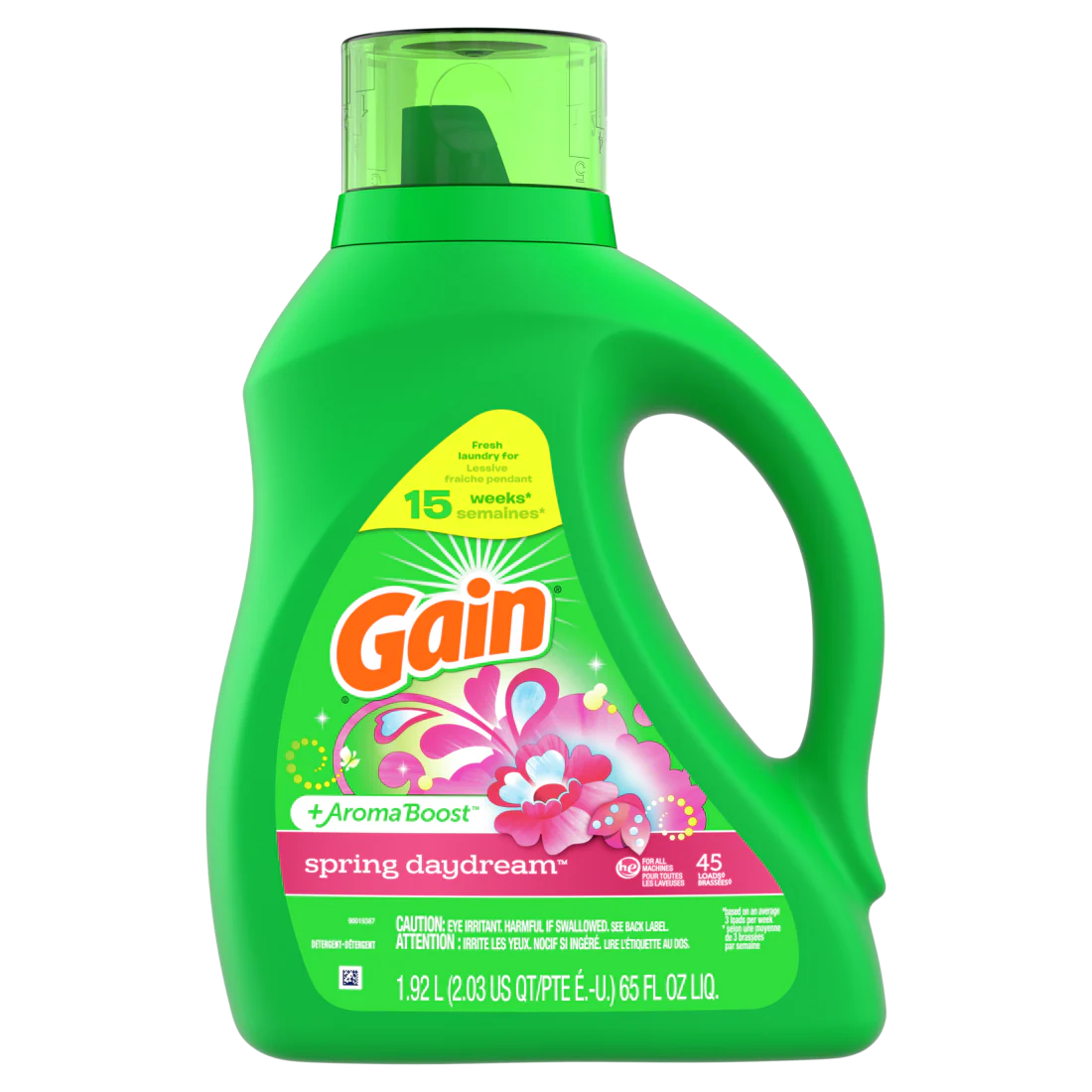 Gain + Aroma Boost Liq. HE Spring Daydream 45 Loads - 65oz