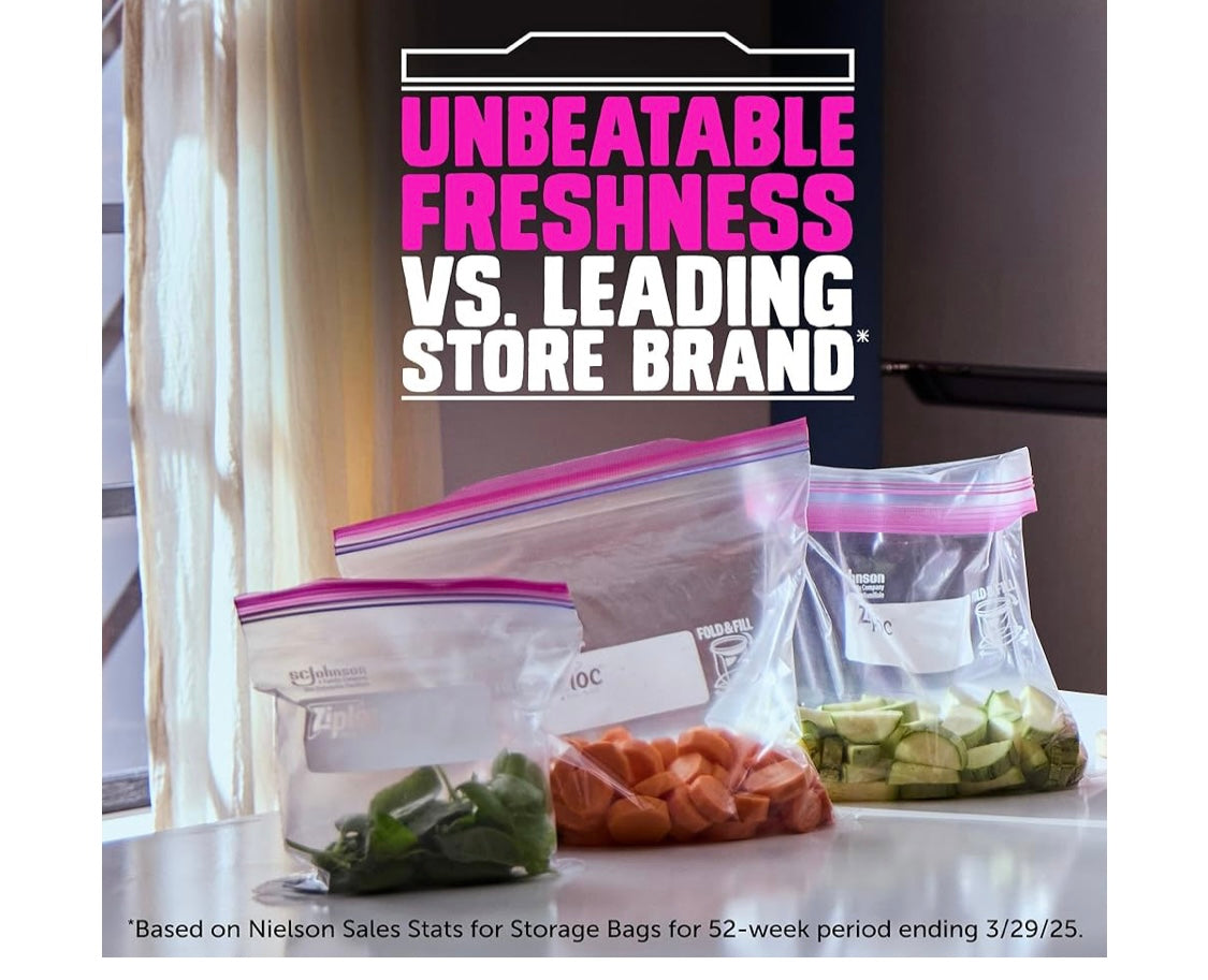 Ziplock storage gallon 22 count
