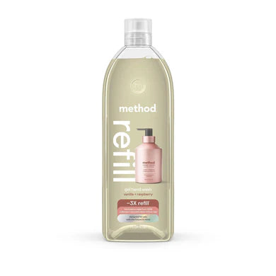 Method Gel Hand Wash Vanilla + Raspberry Scent Refill - 34oz