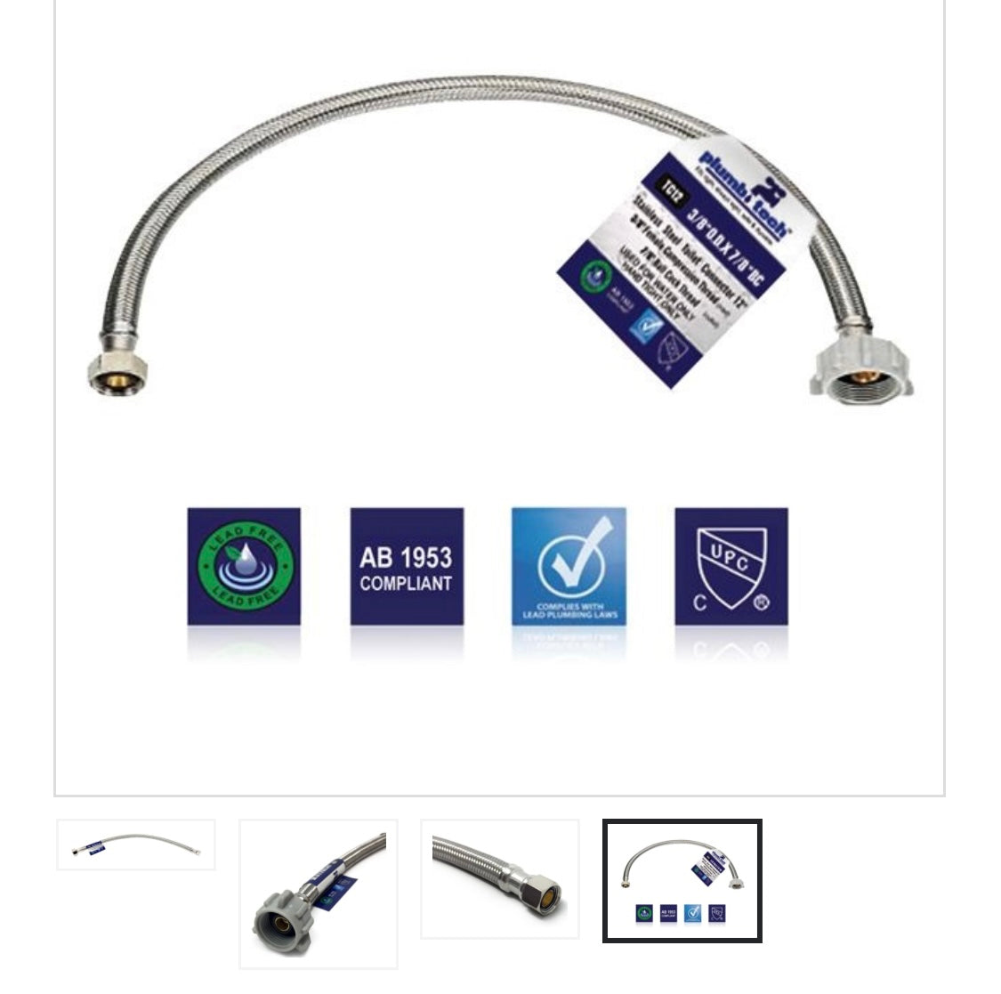 TOILET-CONNECTORS SS-FLEXIBLE- 20″