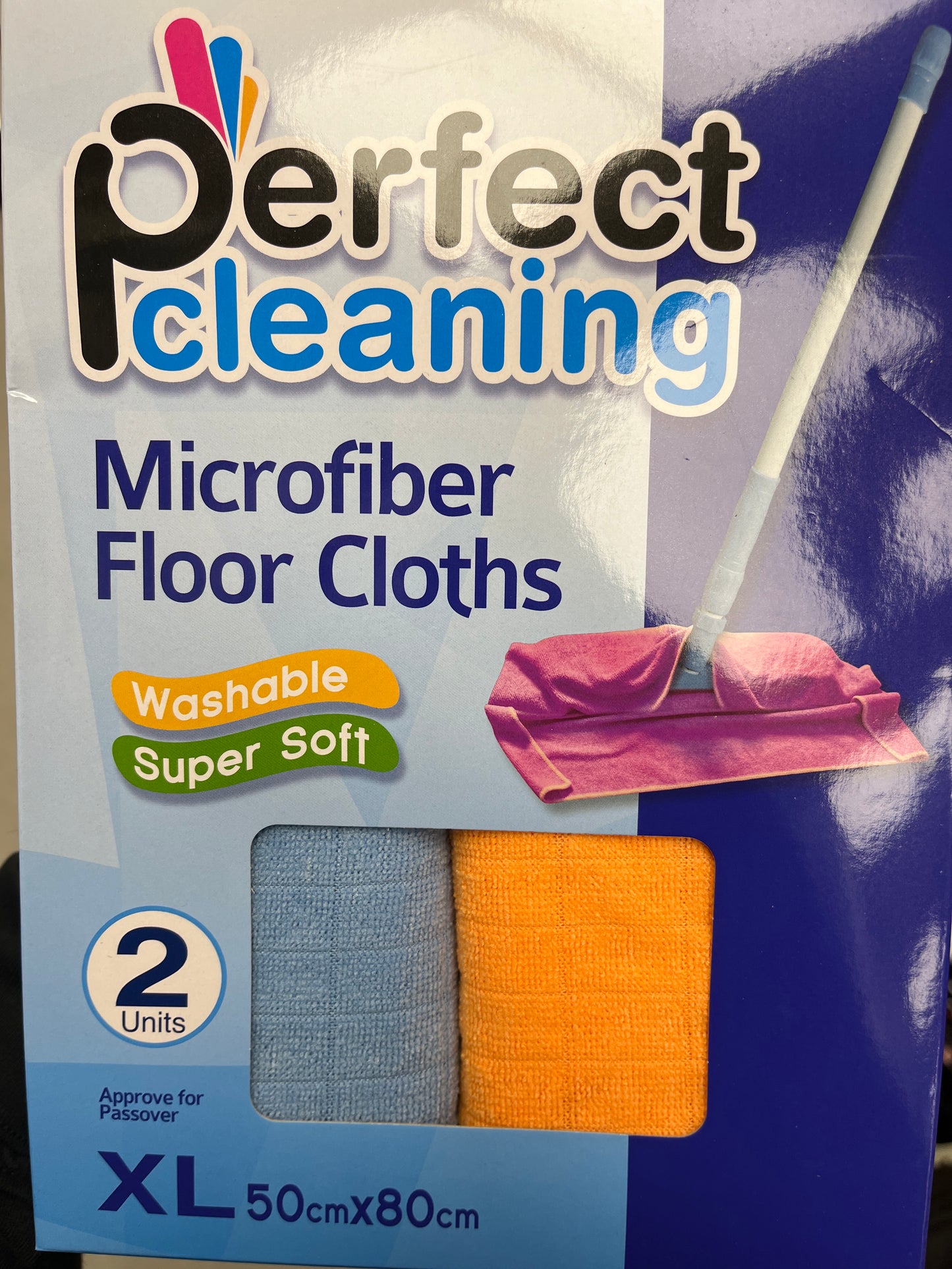 Microfiber floor cleaning cloths 50x80 2pack