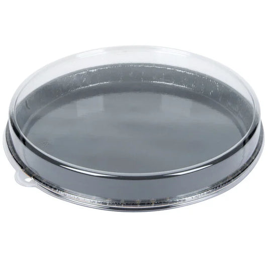 Solut 68155-CP 13" Bake and Show Black Oven Safe Takeout Cookie Tray / Pizza Tray with Lid