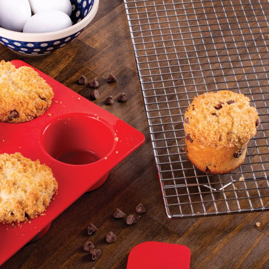 Mrs. Anderson's Baking Silicone Muffin Pan, 6 Cup