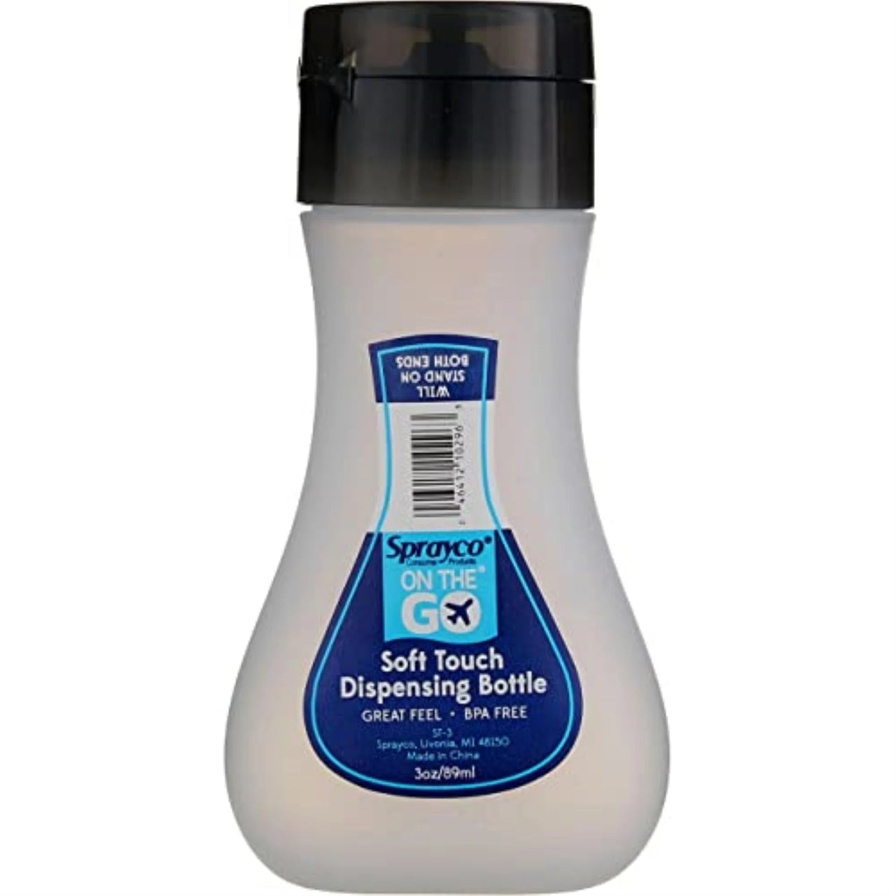 Soft touch dispensing bottle 3oz 