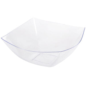 Square Fancy Clear 128oz Serving Bowl