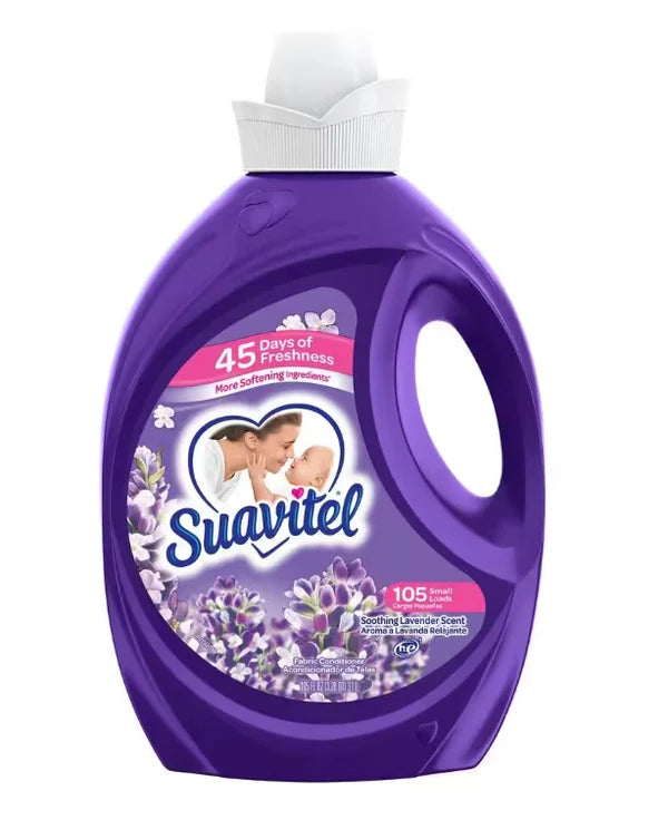Suavitel Liquid Fabric Softener & Conditioner Sooth Lavender - 105oz