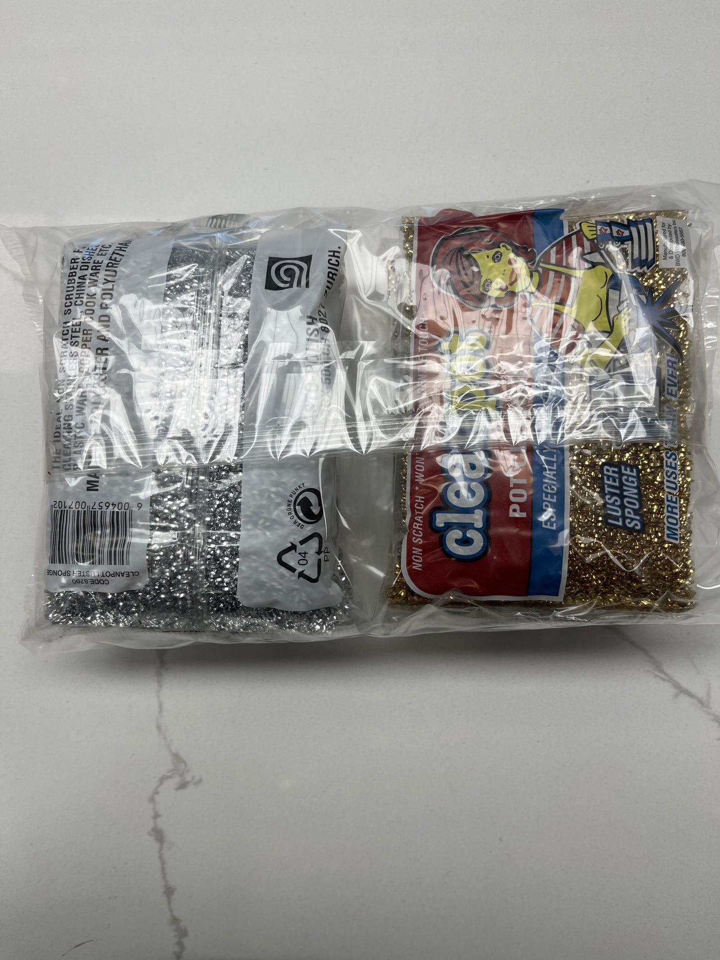 Clean Pot 4 pk. gold/silver