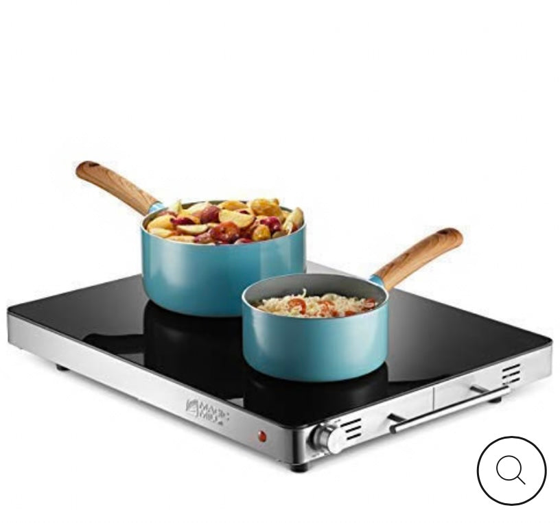 Magic mill Deluxe Hot plate stainless steel enamel top 21”x16” surface
