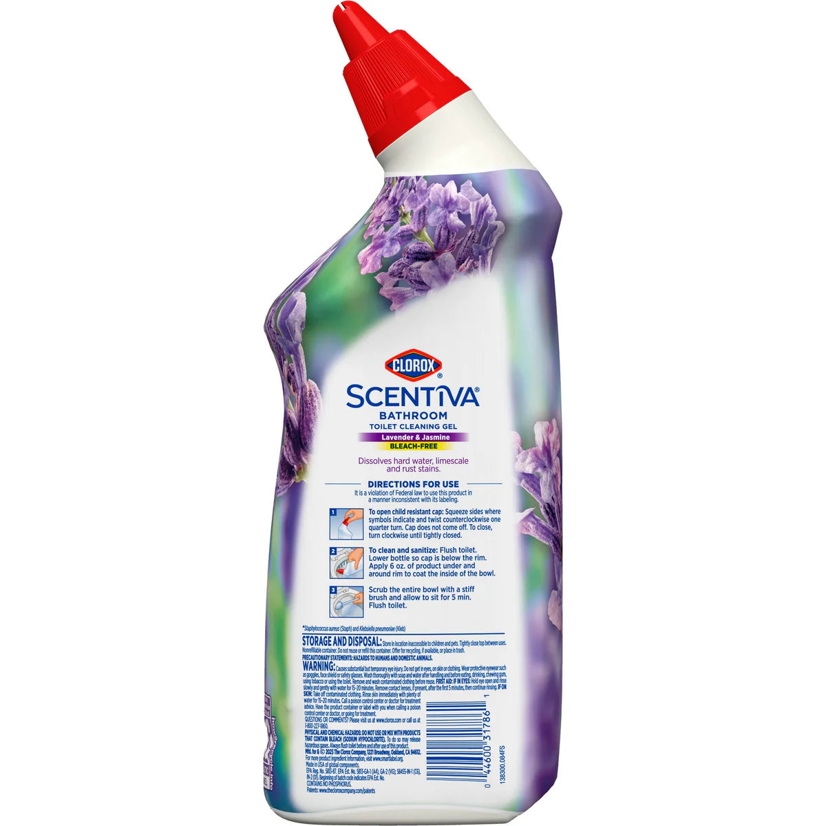 Clorox Scentiva Bathroom Toilet Cleaning Gel Lavender and Jasmine - 24oz