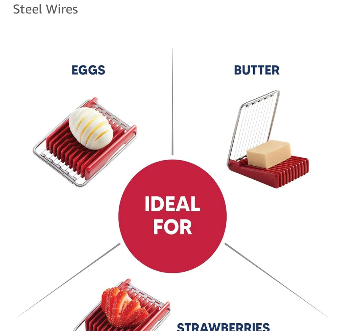 Double sided EGG slicer 