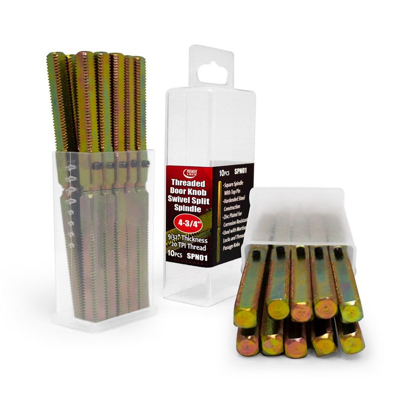 Threaded Door Knob Swivel Split Spindle single