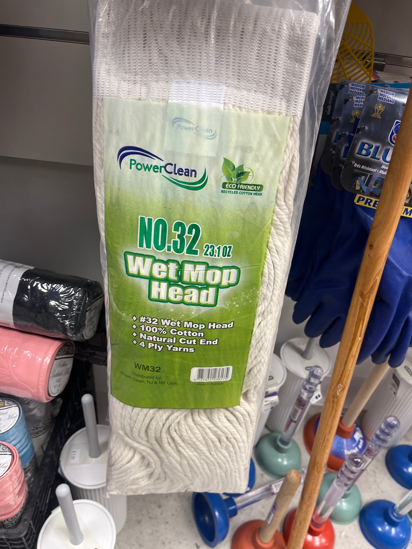 Wet mop, head 100% cotton