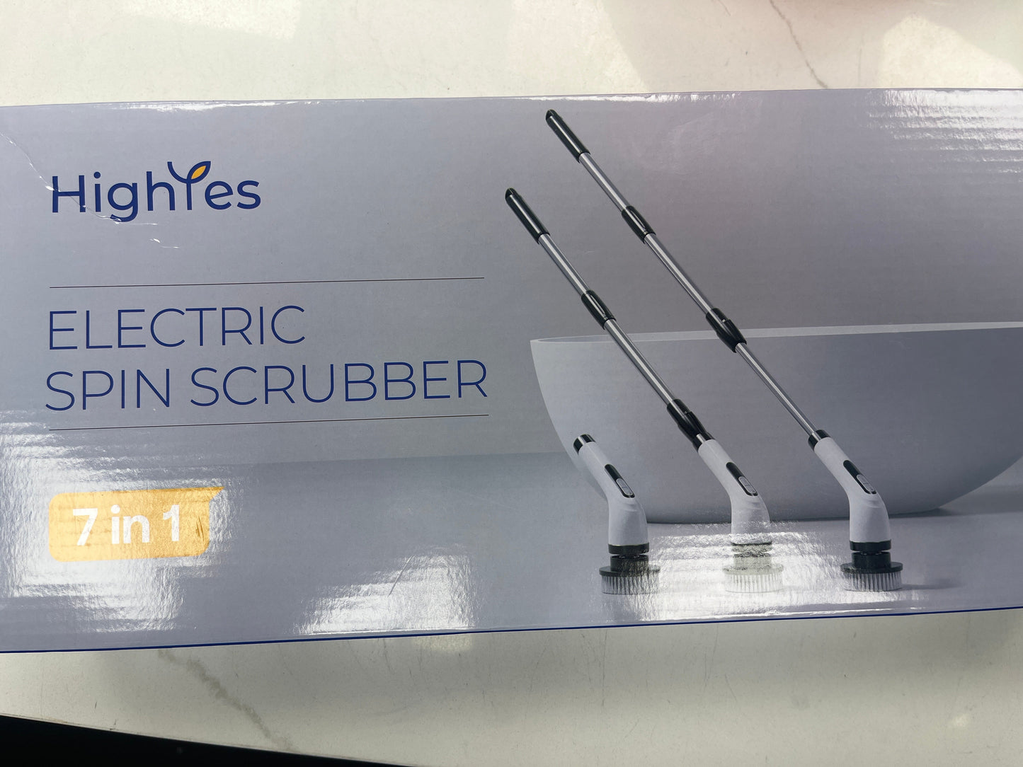Electric spin scrubber