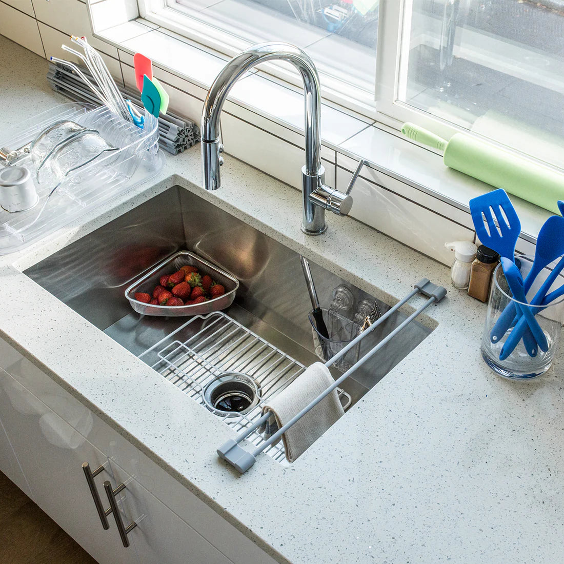 Stainless steel Mesh Corner Sink Strainer