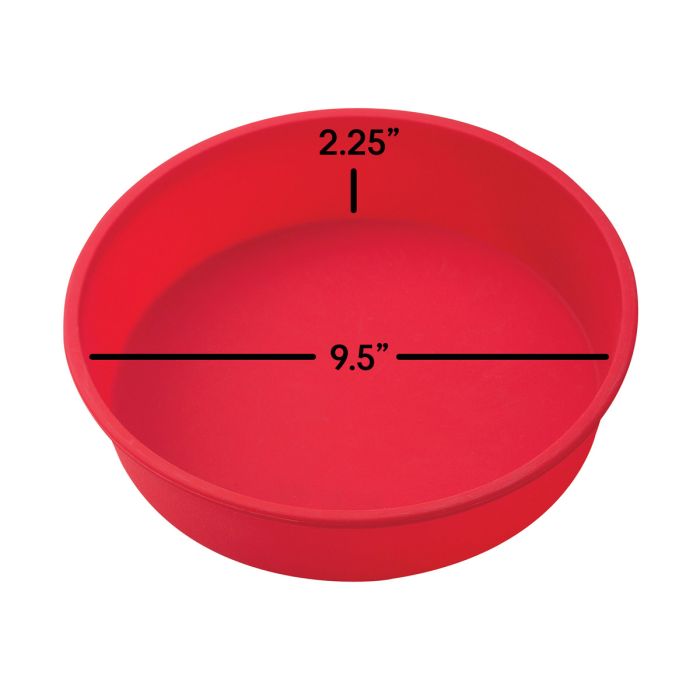 Mrs. Anderson's Baking Silicone Round Cake Pan, 9.5in