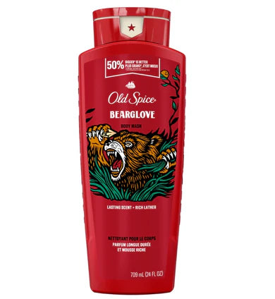 Old Spice Body Wash for Men Bearglove Long Lasting Lather - 24oz