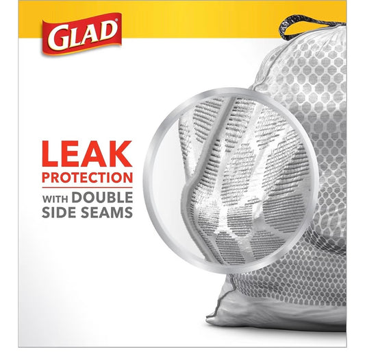 Glad Tall Kitchen 13 Gallon Drawstring Trash Bags 120 Count