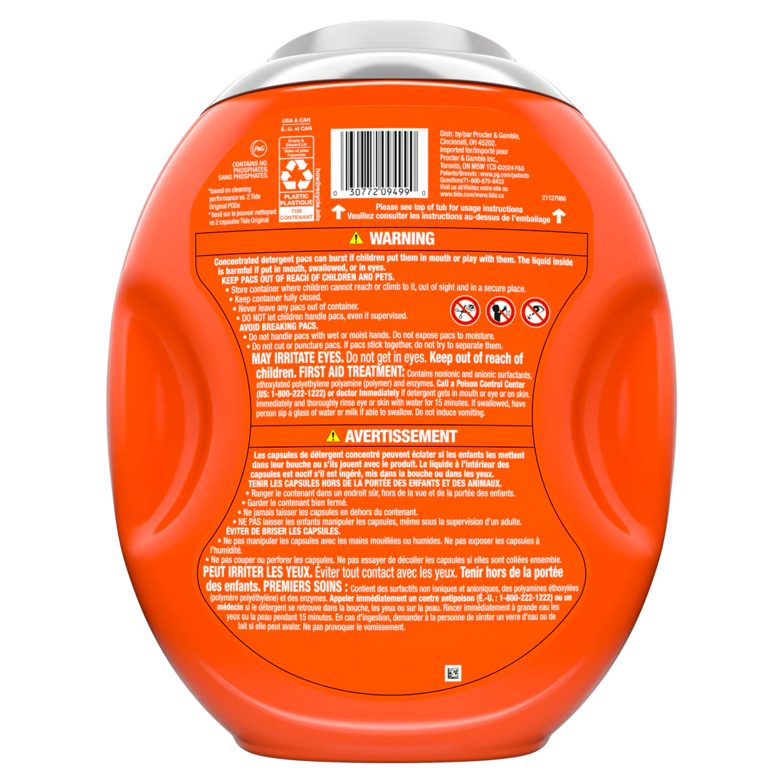 Tide Power Pods with Febreze Laundry Detergent Pacs Botanical Rain Scent All-Day Freshness - 45ct