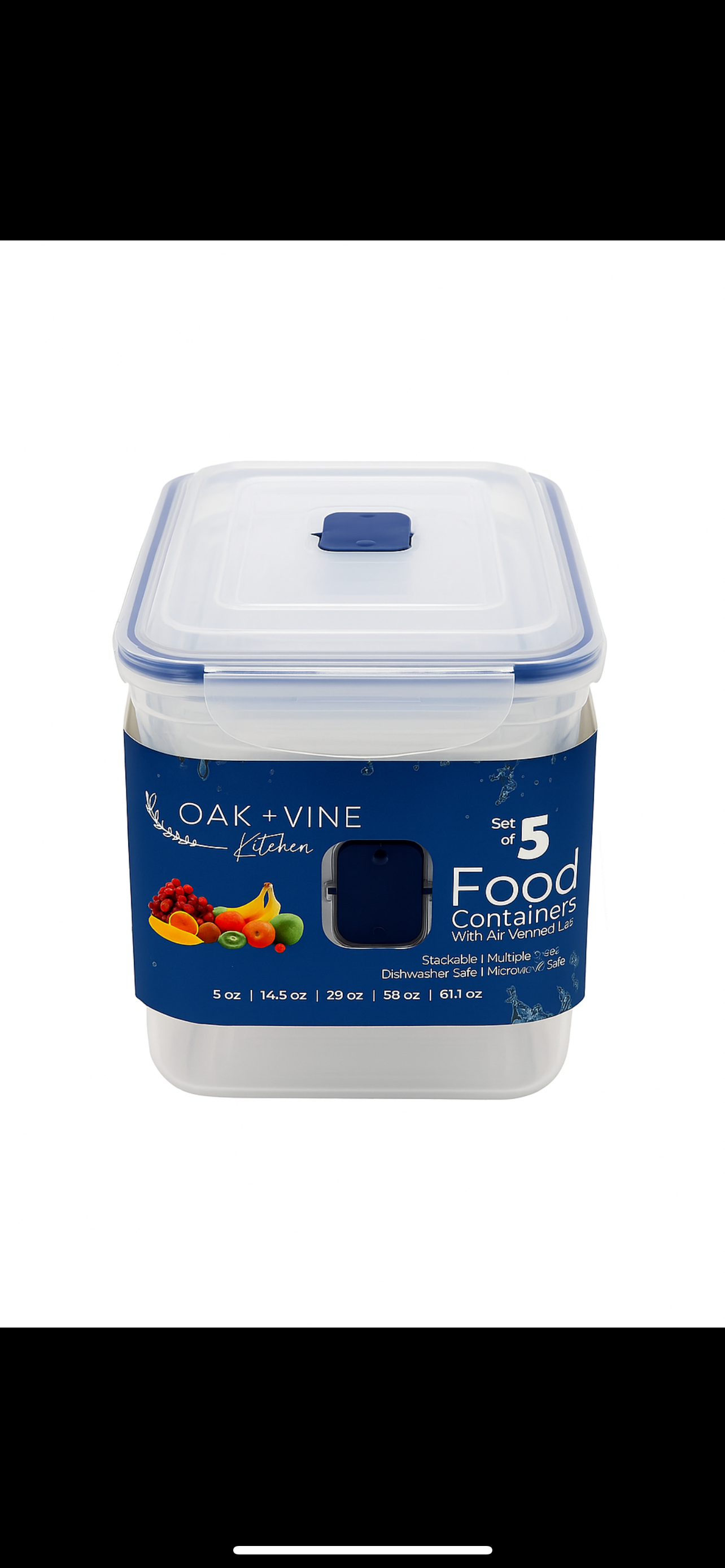 Food contains set of 5