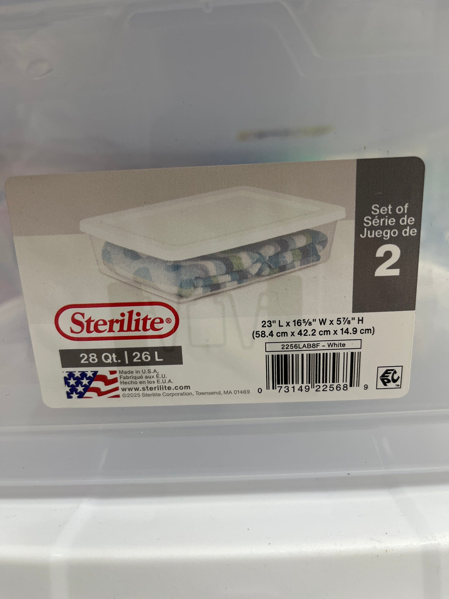 28 quart storage bin containers