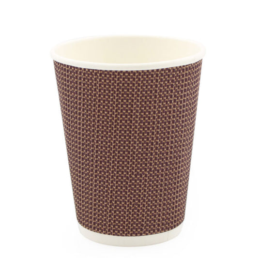 12oz Ripple Cups Brown (14 Count)