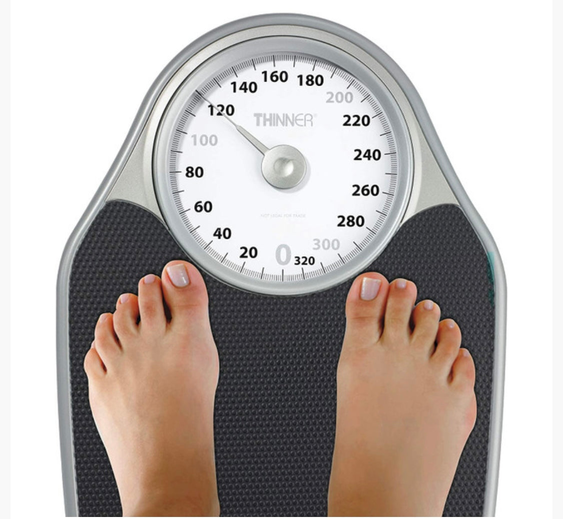 THINNER Extra-Large Dial Analog Precision Bathroom Scale, Analog Bath Scale - Measures Weight Up to 330 lbs.