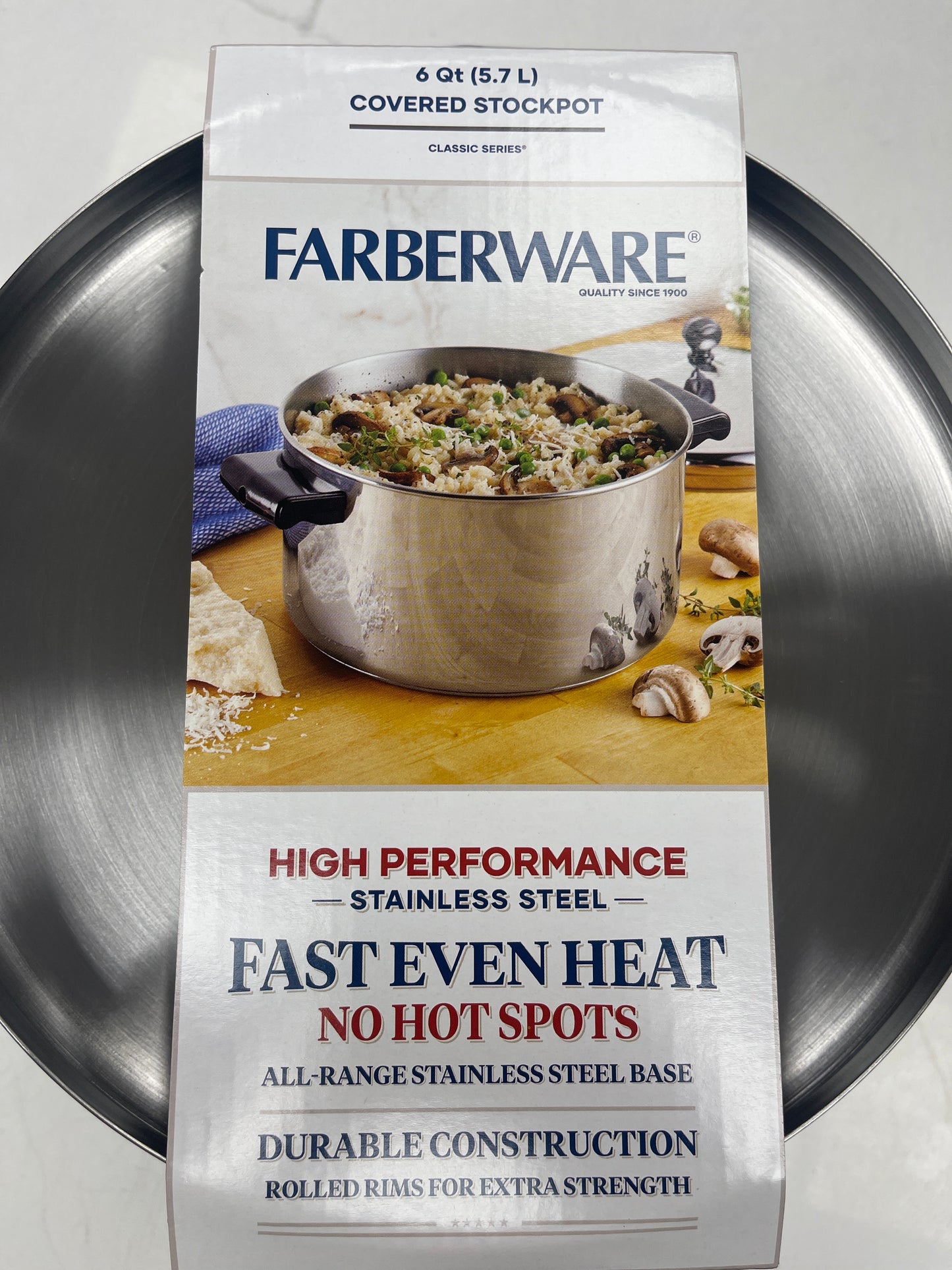 Farberware 6 quart stainless steel stock pot