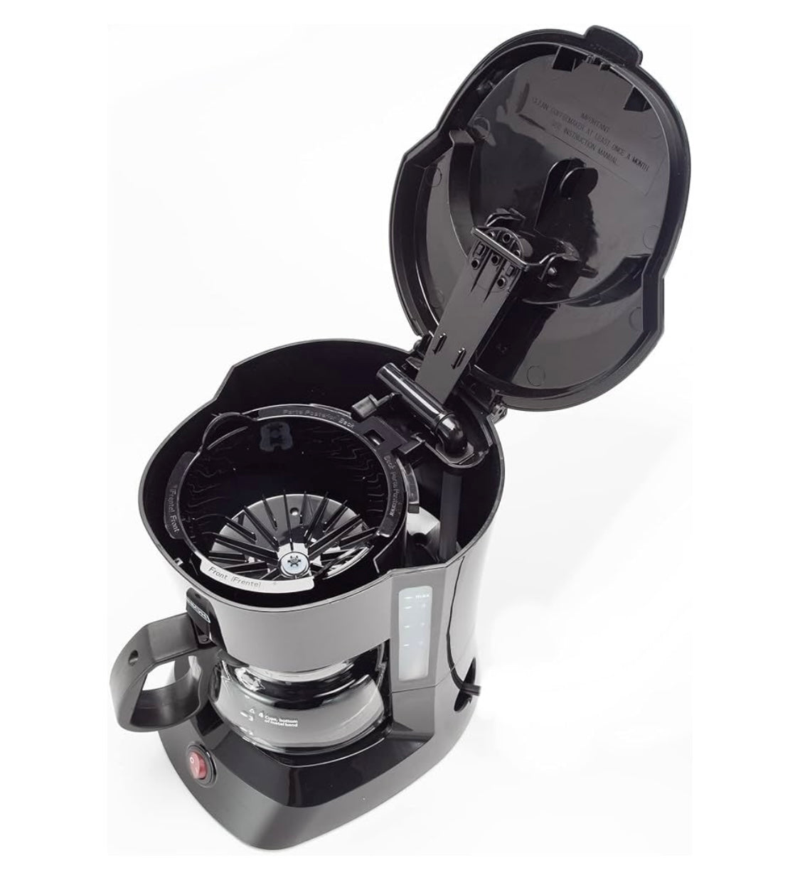 Dominion 4-Cup Coffeemaker Compact Coffee Pot Brewer Machine, Quiet with On/Off LED Indicator Light, Auto Pause Feature, Easy Anti-drip Coffeemaker & Removable Filter Basket for Office/Home