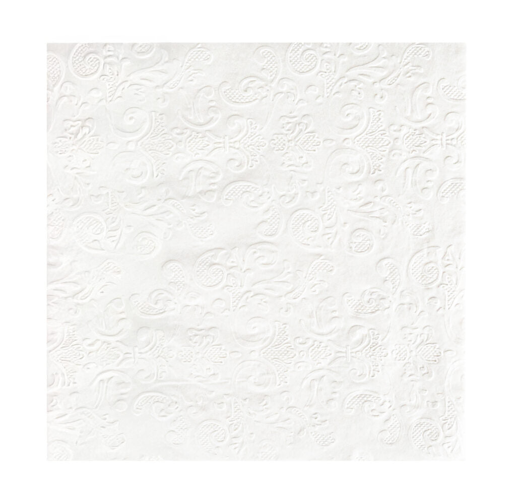 White Embossed Lunch Napkins (40 count)