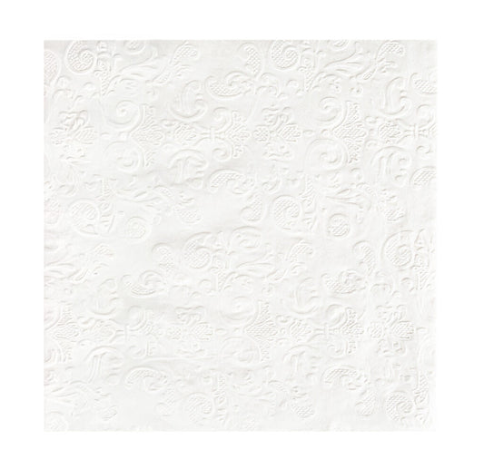 White Embossed Lunch Napkins (40 count)