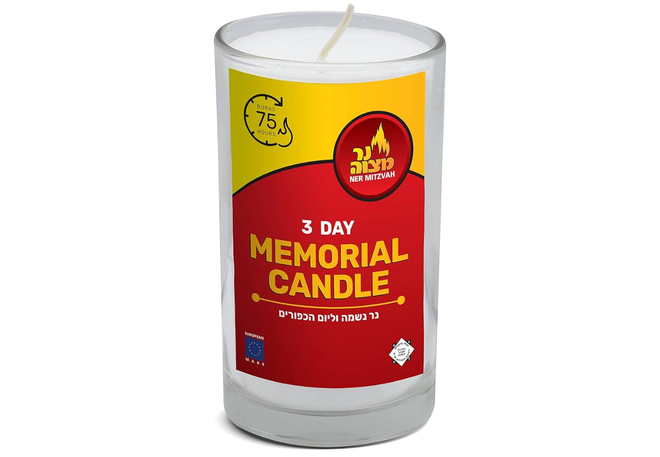 Memorial candle 3 day in Glass