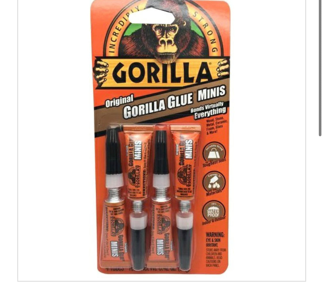GORILLA-GLUE-3 GRAM TUBES 4/PK ***5000504***