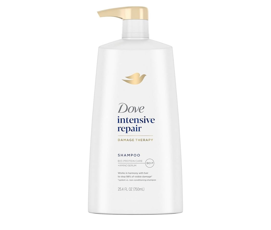 Dove shampoo intensive repair pump 25oz 