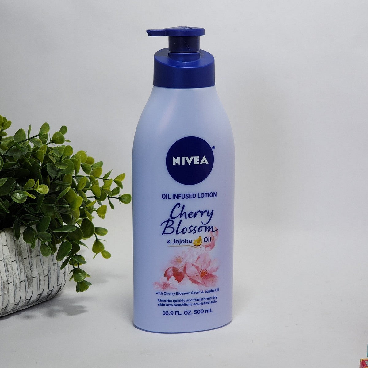 NIVEA oil fusion lotion, cherry blossom 16.9oz 