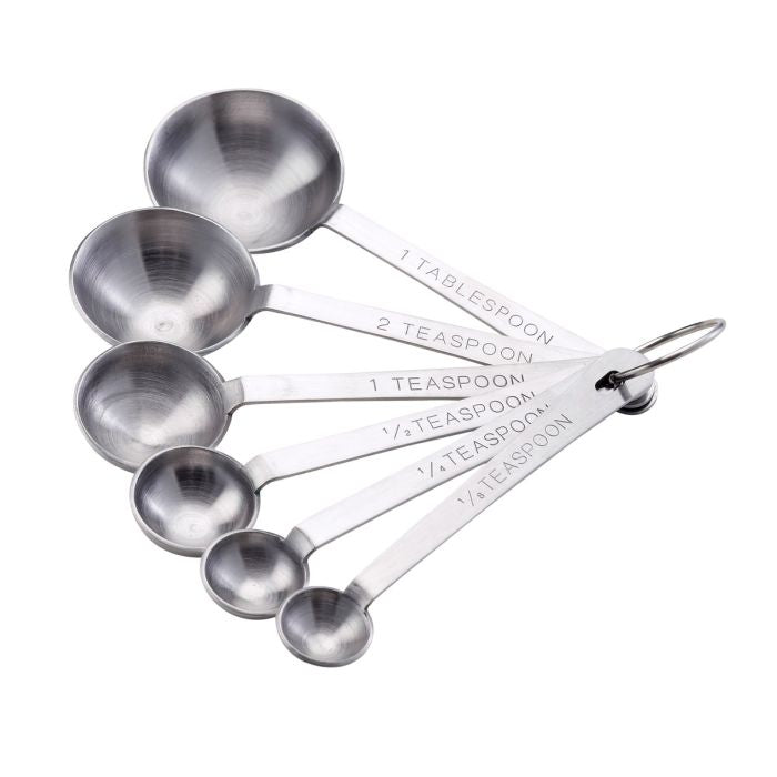 Measuring spoon set of six stainless steel