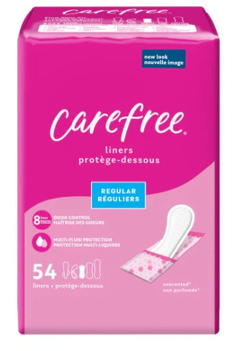 Carefree Panty Liners Regular To Go Unscented - 54ct
