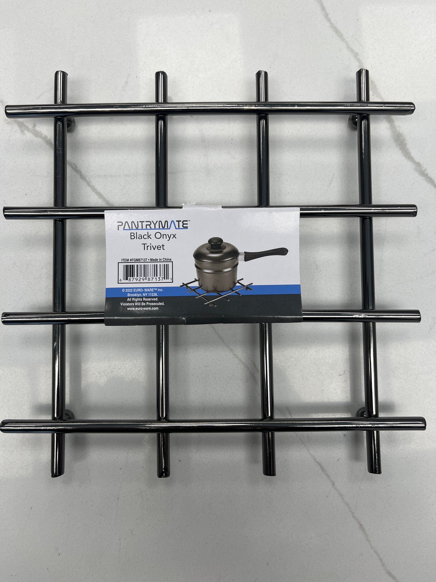 Black Onyx trivet metal