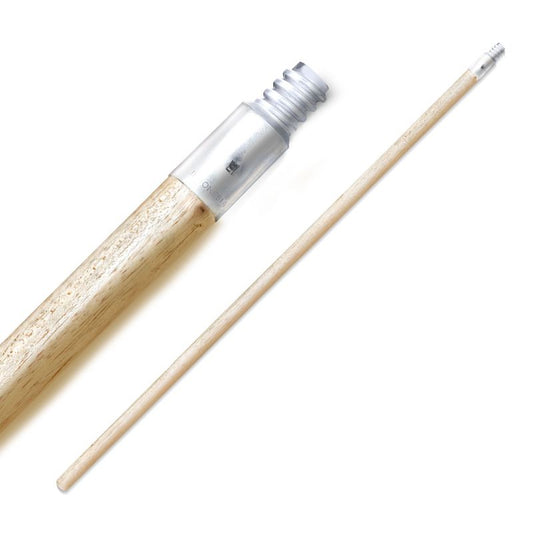15/16 in. Dia x 60 in. L Metal Tip Threaded Hardwood Broom and Roller Handle
