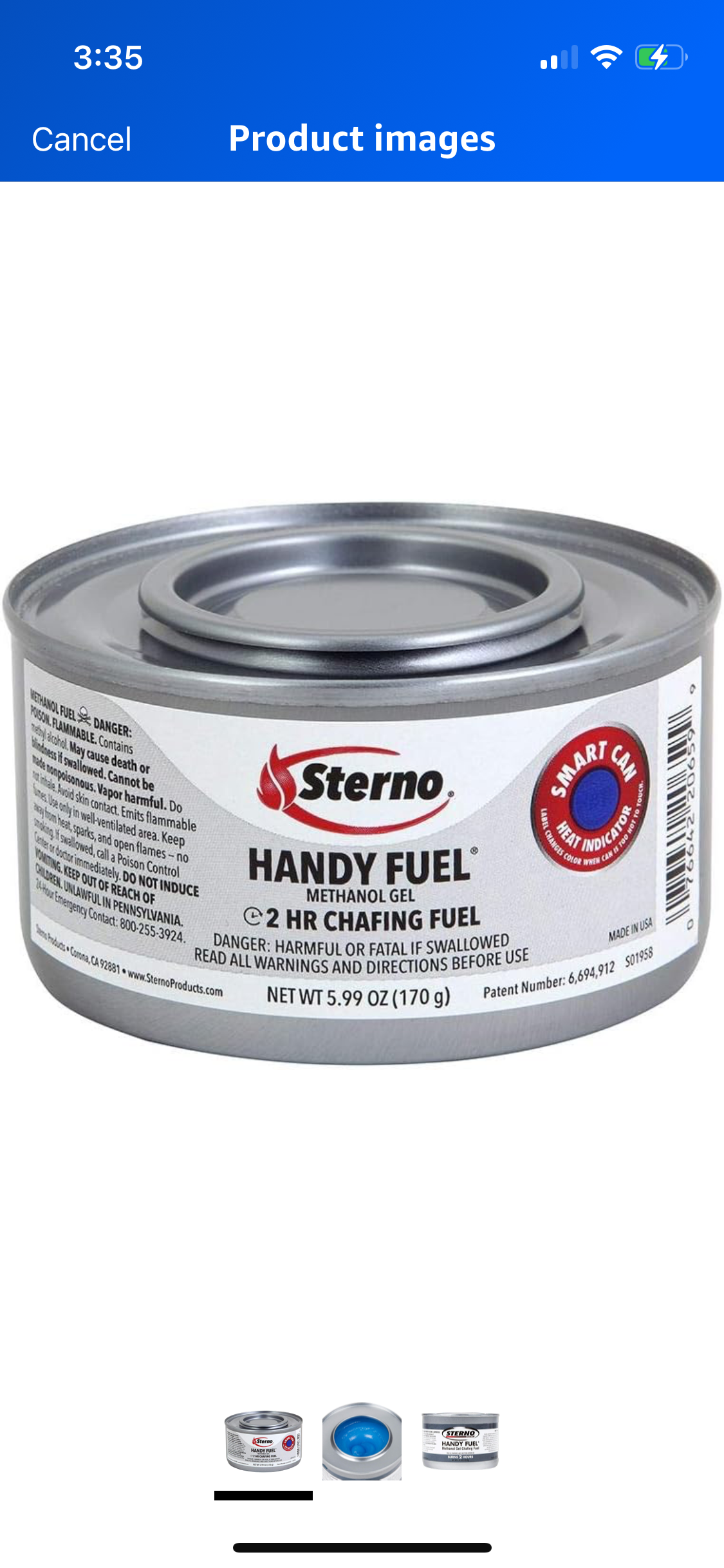 Easy flame methanol blue 6pk