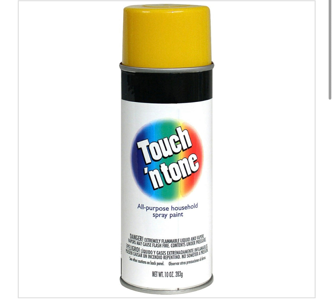 Spray paint color yellow 